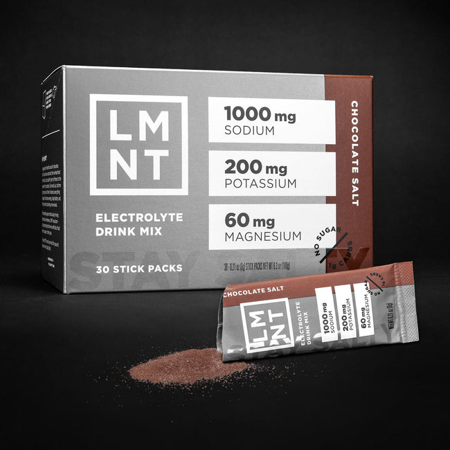 LMNT Chocolate Salt 30 stick box