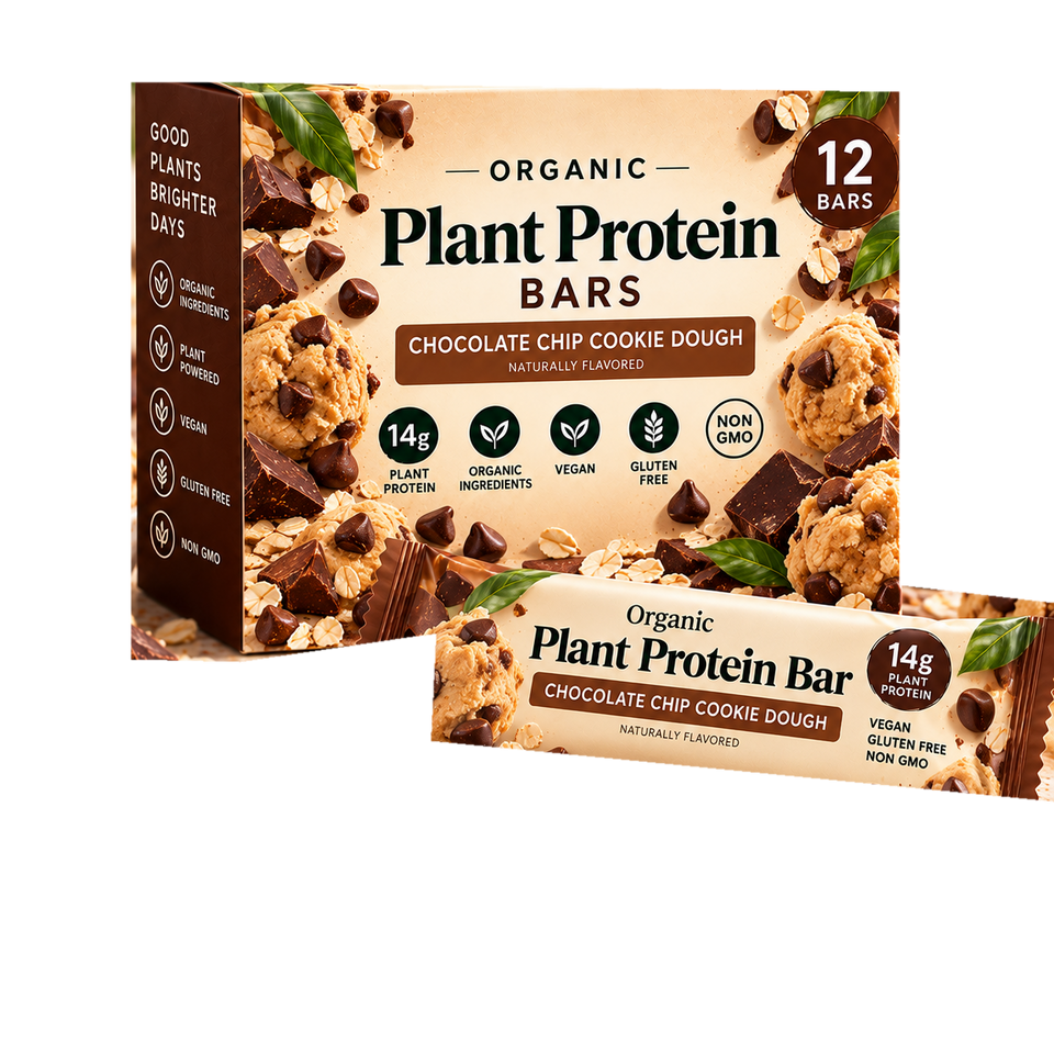 Chocolate Chip Cookie Dough plant protein bars 12 count