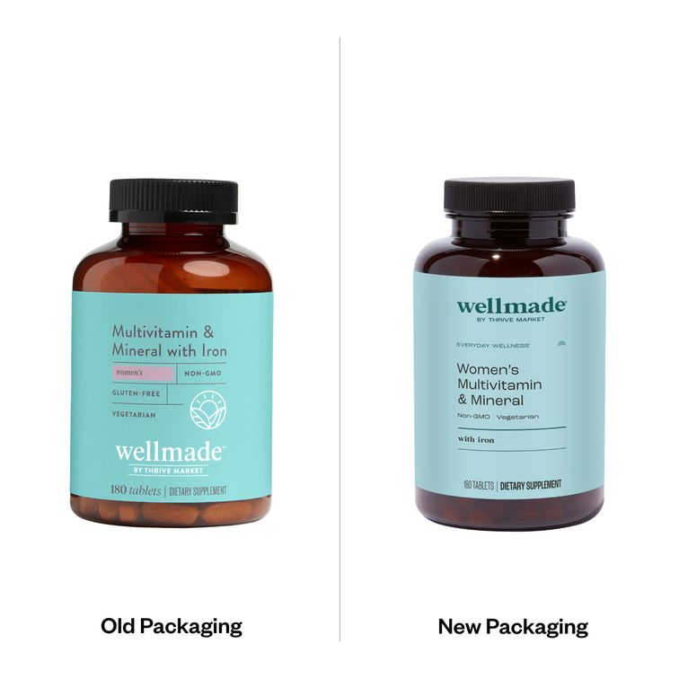 wellmade Women's Multivitamin & Mineral with Iron – 180 Tablets image 2