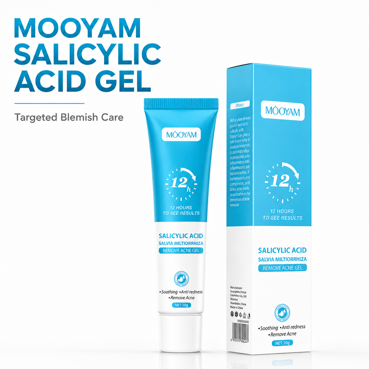 MOOYAM Salicylic Acid Acne Spot Gel – Targeted Blemish Care