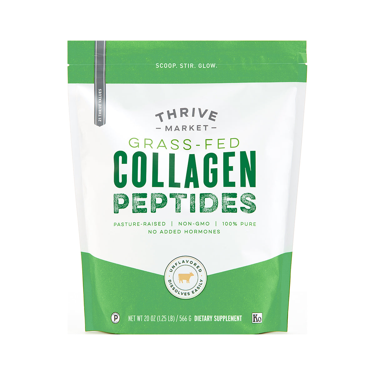 Thrive Market Grass-Fed Collagen Peptides, Unflavored – 20 oz