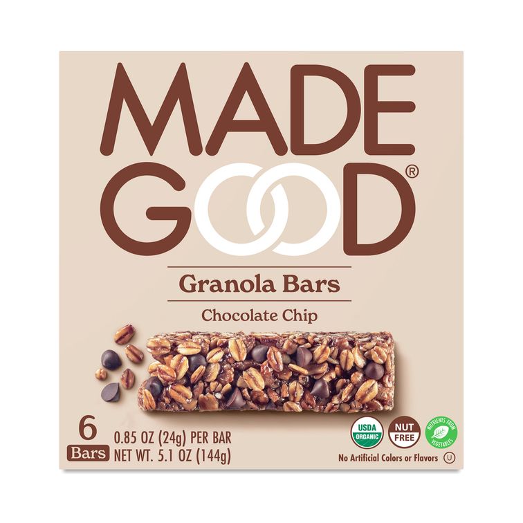 MadeGood Chocolate Chip Granola Bars – 6 Count