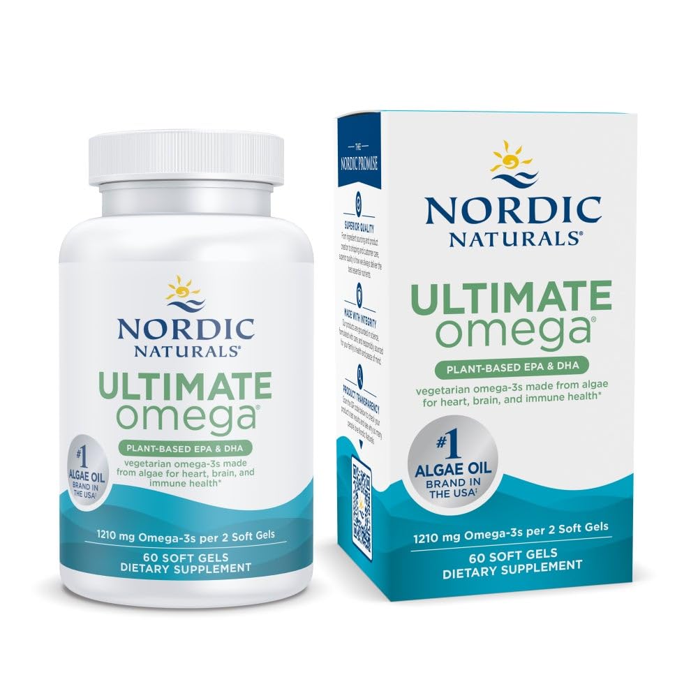 Nordic Naturals Ultimate Omega Plant-Based EPA & DHA – 60 Soft Gels