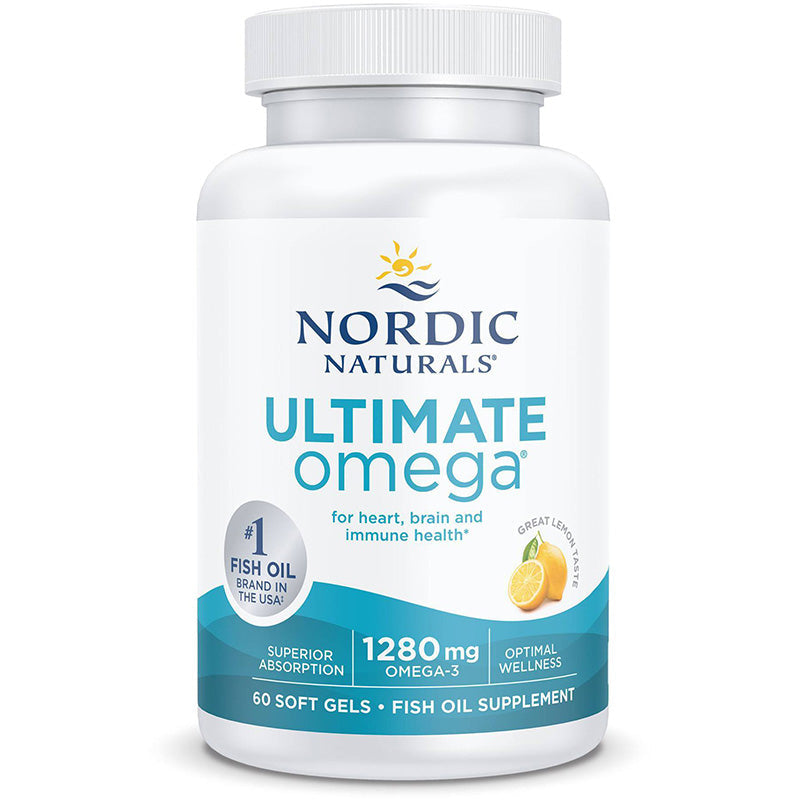 Nordic Naturals Ultimate Omega, Lemon – 60 Soft Gels