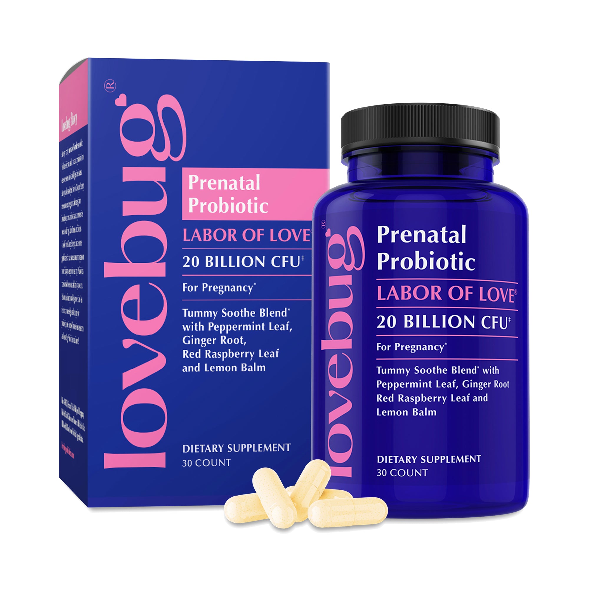 LoveBug Prenatal Probiotic – 30 Capsules