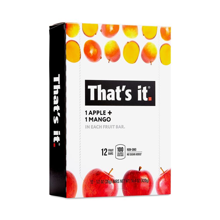 That's It Apple & Mango Fruit Bars – 12 Count