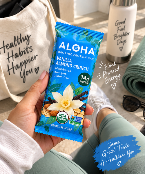 ALOHA Organic Protein Bars – Buy 1 Get 1 FREE | 14g Plant Protein | 12 Count