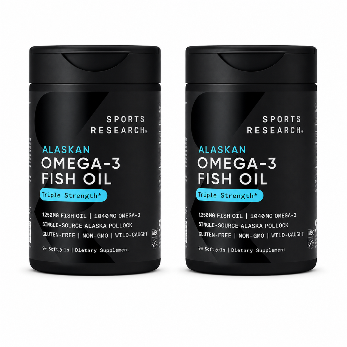 Sports Research Alaskan Omega-3 Fish Oil, Triple Strength – 2-Pack image 3