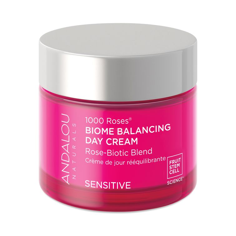 Andalou Naturals 1000 ROSES Biome Balancing Day Cream, 2 oz