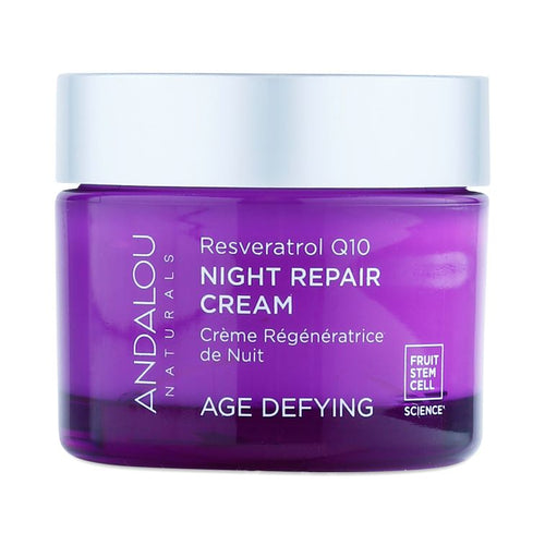 Andalou Naturals Resveratrol Q10 Night Repair Cream 2-Pack