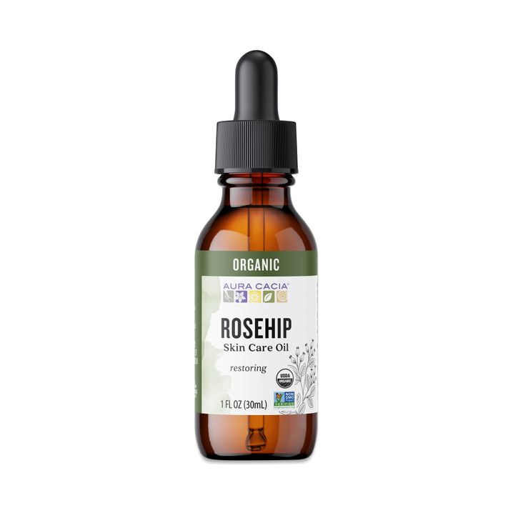 Aura Cacia Organic Rosehip Oil for Skin & Hair 3-Pack