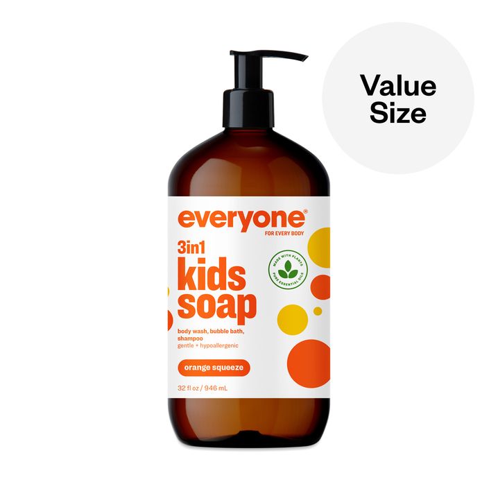 Everyone Kids Orange Squeeze 3-in-1 Soap 3-Pack