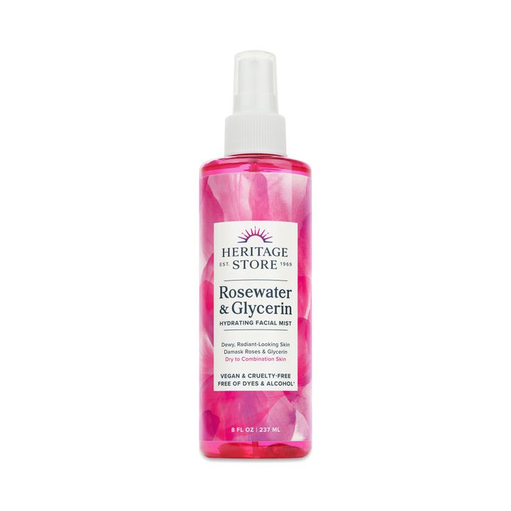 Heritage Store Rosewater & Glycerin Atomizer Mist 2-Pack