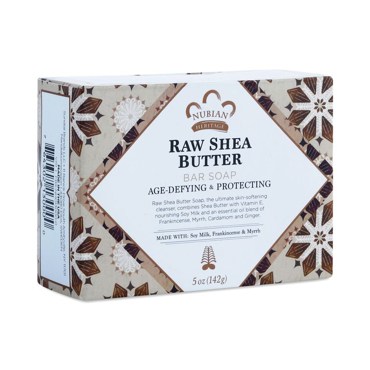 Nubian Heritage Raw Shea Butter Bar Soap 6-Pack