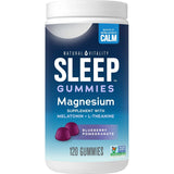 Natural Vitality SLEEP Blueberry Pomegranate Magnesium Gummies – 120 Count