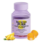 Lemme Purr Pineapple Vaginal Probiotic Gummies bottle, 60 gummies