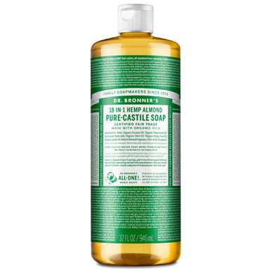 Dr. Bronner's Almond Pure-Castile Liquid Soap – 32 fl oz