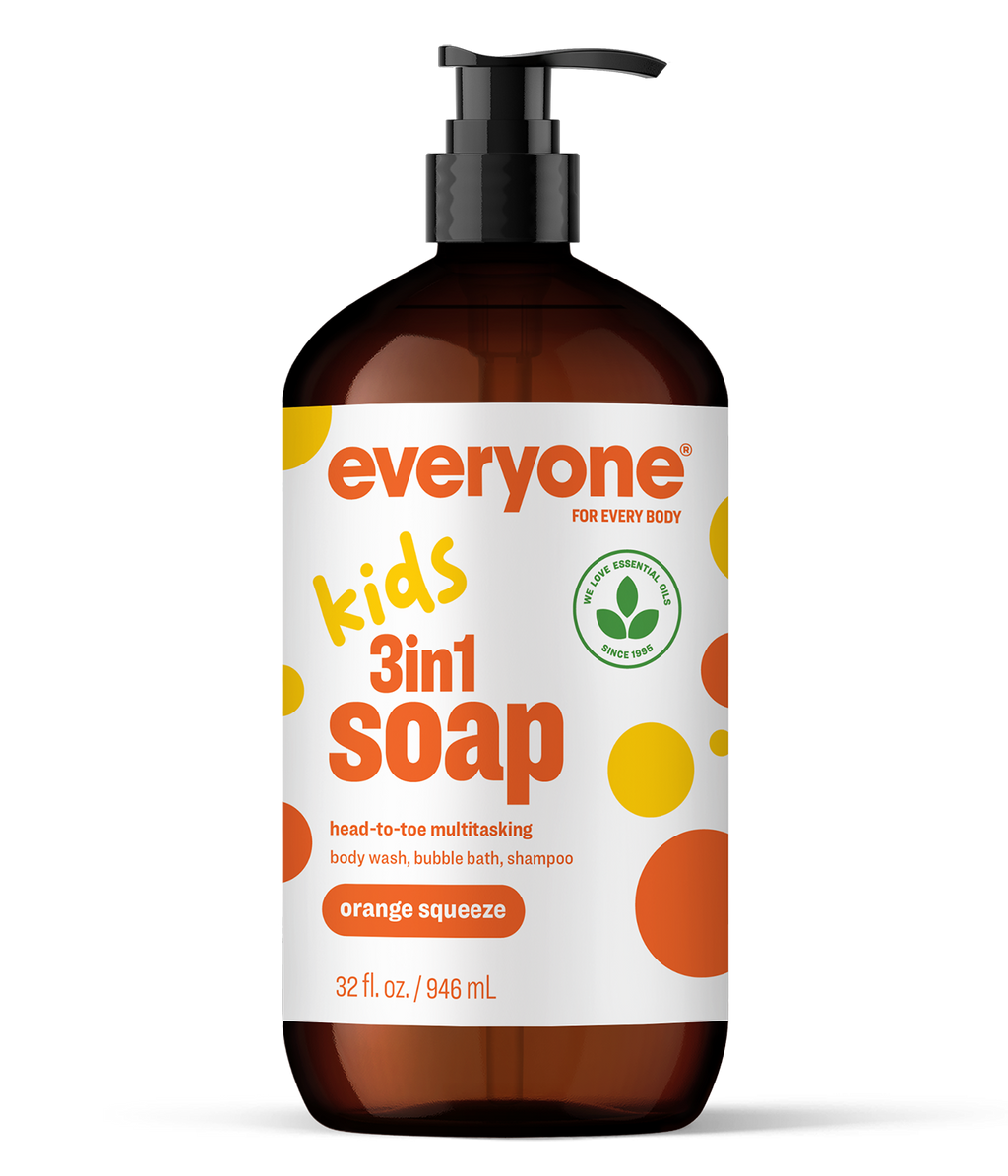 Everyone Kids 3in1 Soap, Orange Squeeze – 32 fl oz