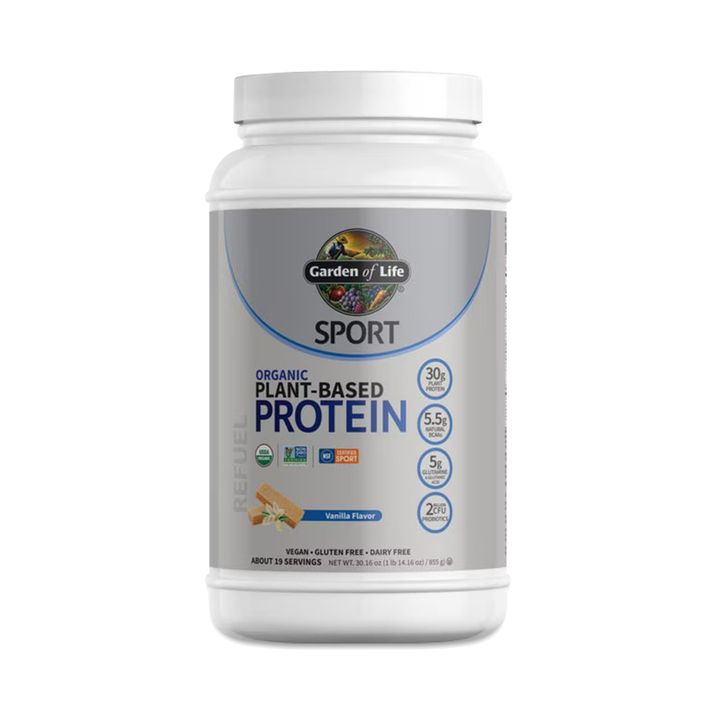 Garden of Life SPORT Organic Plant-Based Protein Powder – Vanilla, 28.4 oz