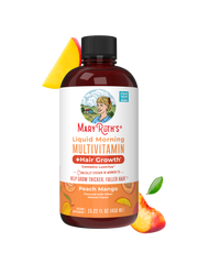 MaryRuth's Liquid Morning Multivitamin plus Hair Growth Peach Mango 15.22 fl oz