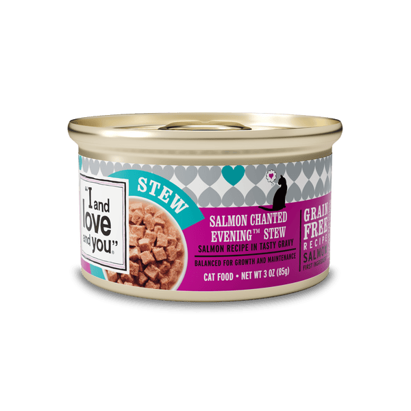 Salmon wet cat food