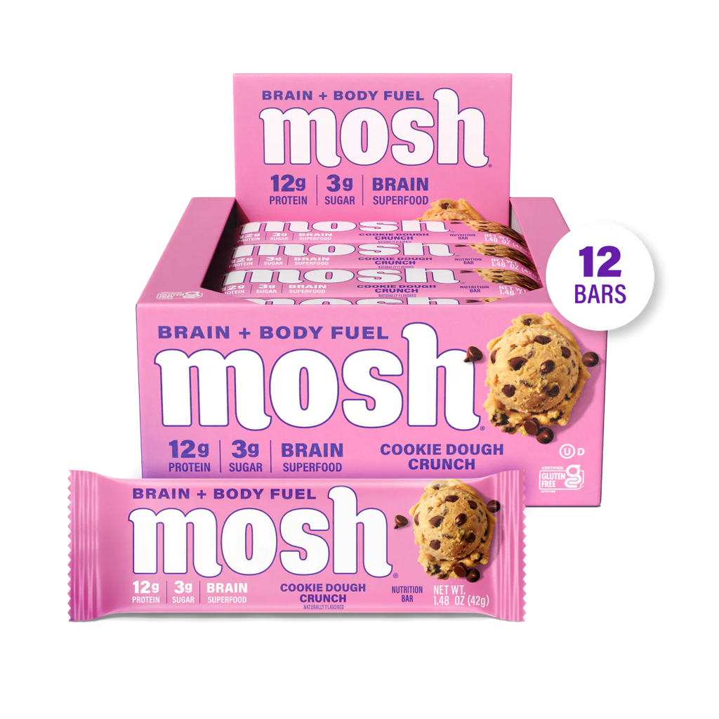 Mosh, Protein Bar, Cookie Dough Crunch, 1.52 oz, 12 Bars