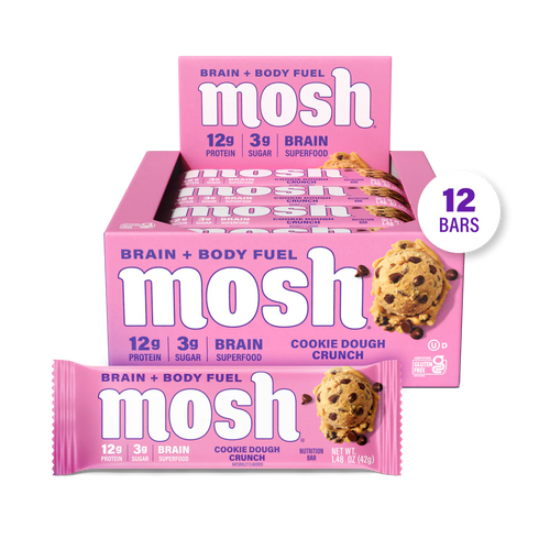 Mosh, Protein Bar, Cookie Dough Crunch, 1.52 oz, 12 Bars – 2-Pack