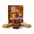 IQBAR Chocolate Lovers Variety Pack 12 bars box front view with protein bars