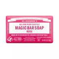 Dr. Bronner's Magic Bar Soap in Rose on a white background
