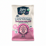 LesserEvil Organic Popcorn Himalayan Pink Salt single snack bag front view on white background
