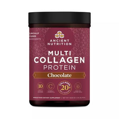 Ancient Nutrition Multi Collagen Protein Powder, Chocolate