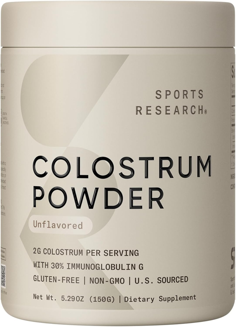 Sports Research Colostrum Powder, Unflavored