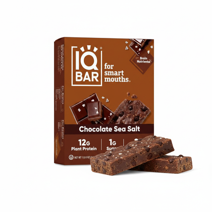 IQBAR Chocolate Sea Salt Protein Bars – 24 Bars (2 Boxes)