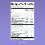 Hair Growth Max Almond Cookie Supplement Facts; contains almond