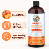 Peach Mango flavor, 30 fl oz, liquid multivitamin facts