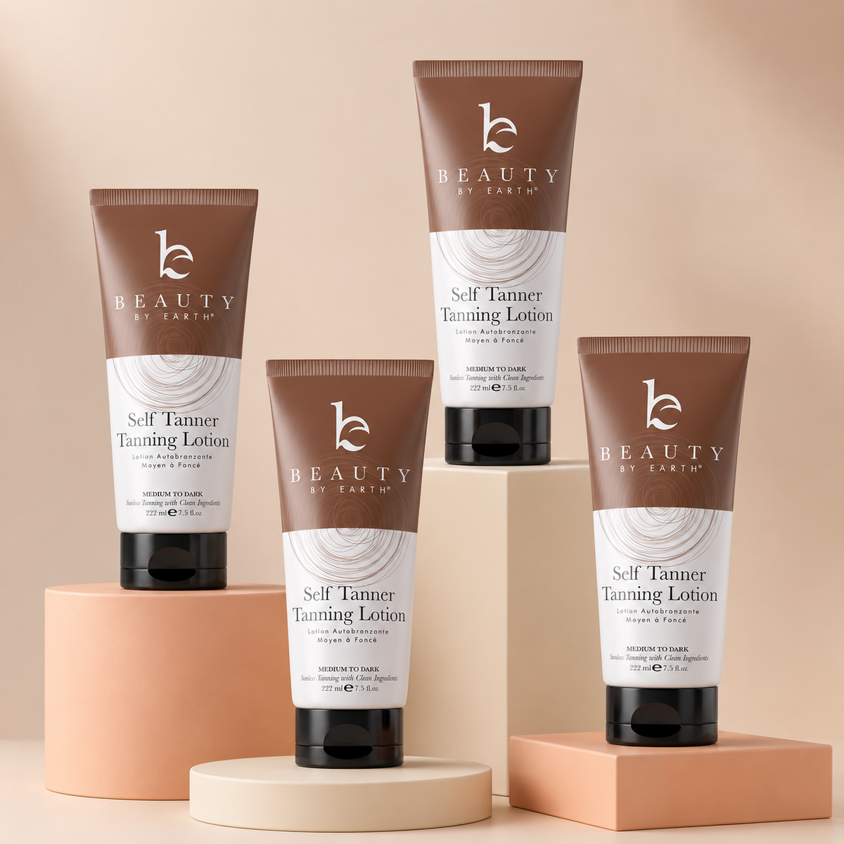 Beauty by Earth Medium to Dark four bottle pack