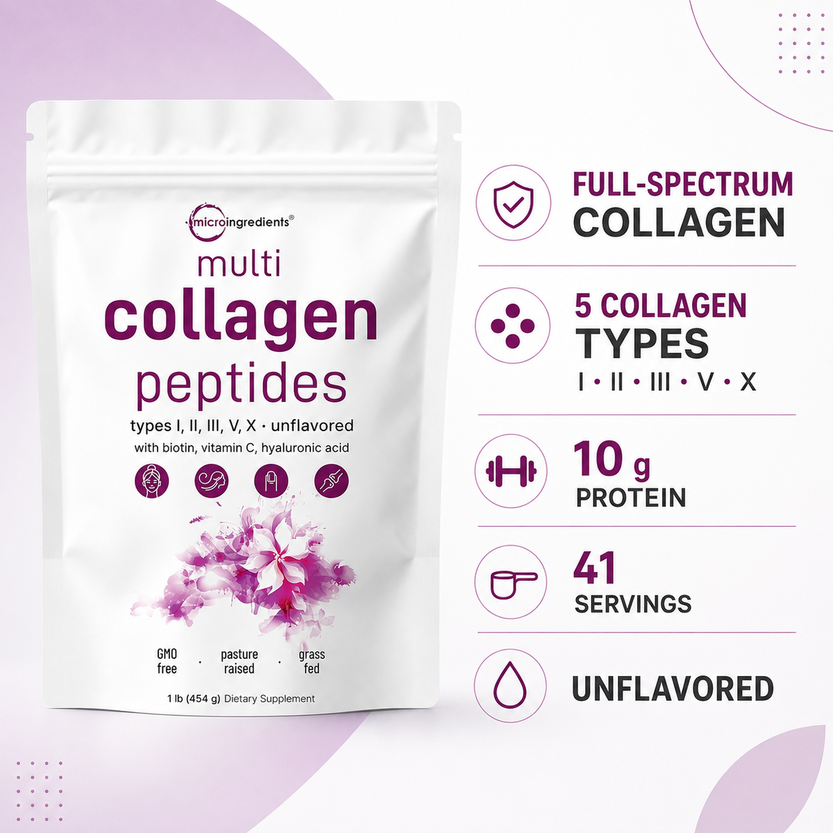 Multi Collagen Peptides supplement facts