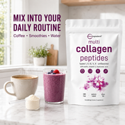 Micro Ingredients Multi Collagen Peptides Powder – 1 lb