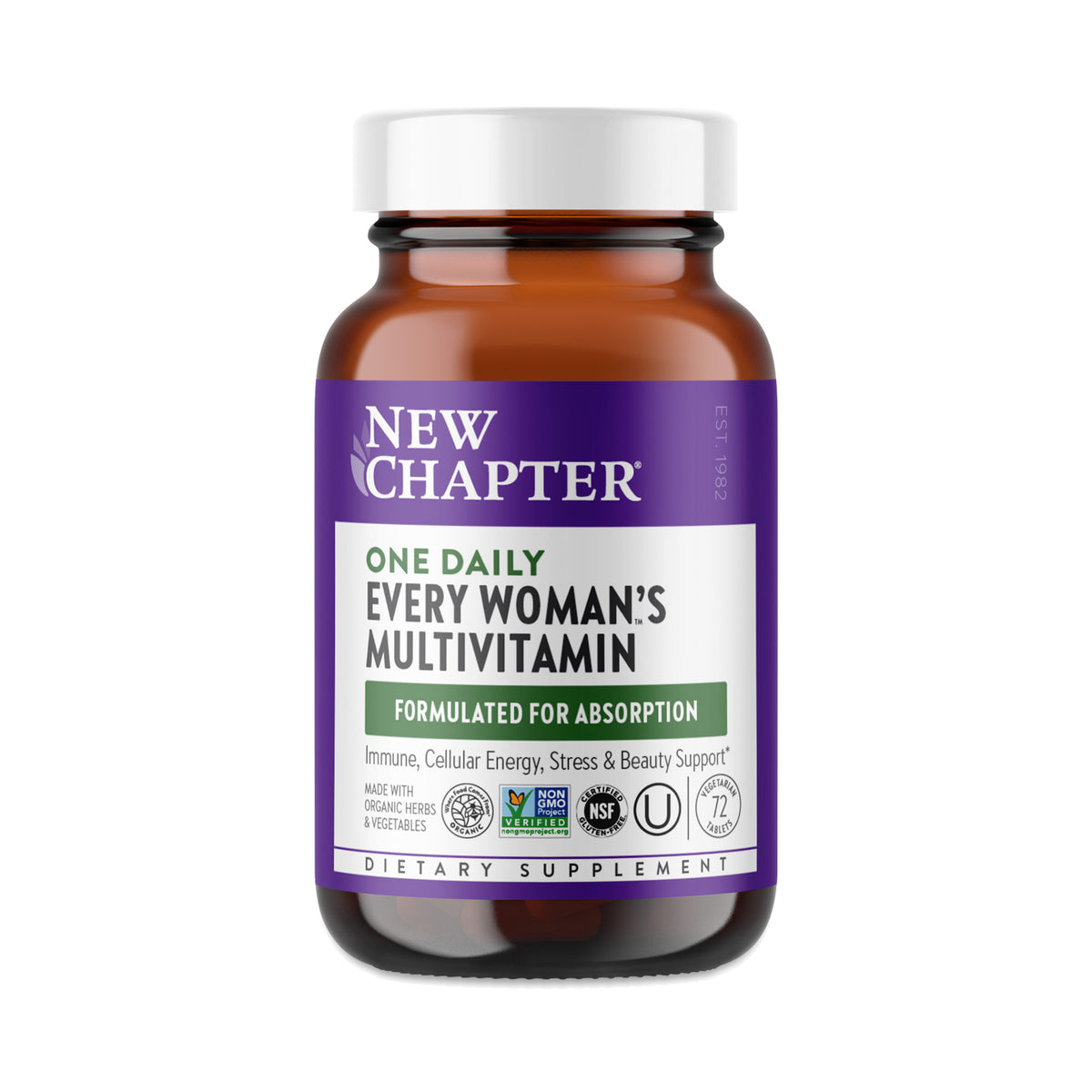 New Chapter Every Woman's One Daily Multivitamin 72 tablets