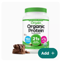 Orgain Organic Plant Based Protein Powder Vanilla Bean