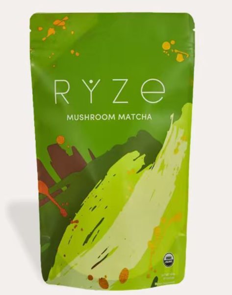 RYZE Mushroom Matcha pouch