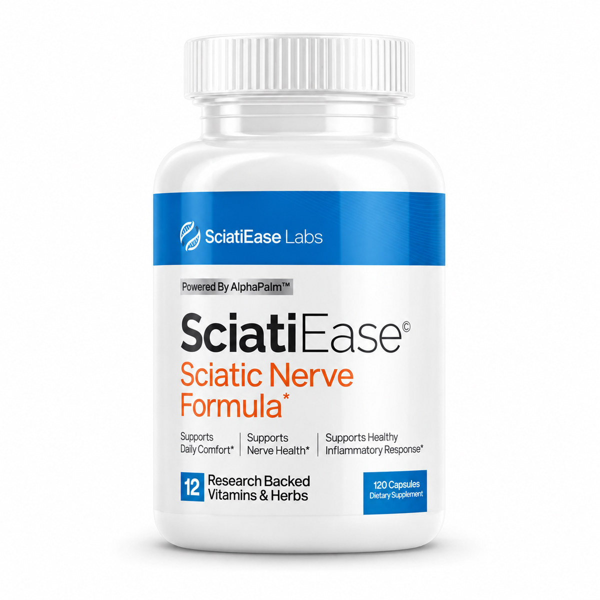 SciatiEase Sciatic Nerve Support Formula 120 capsules