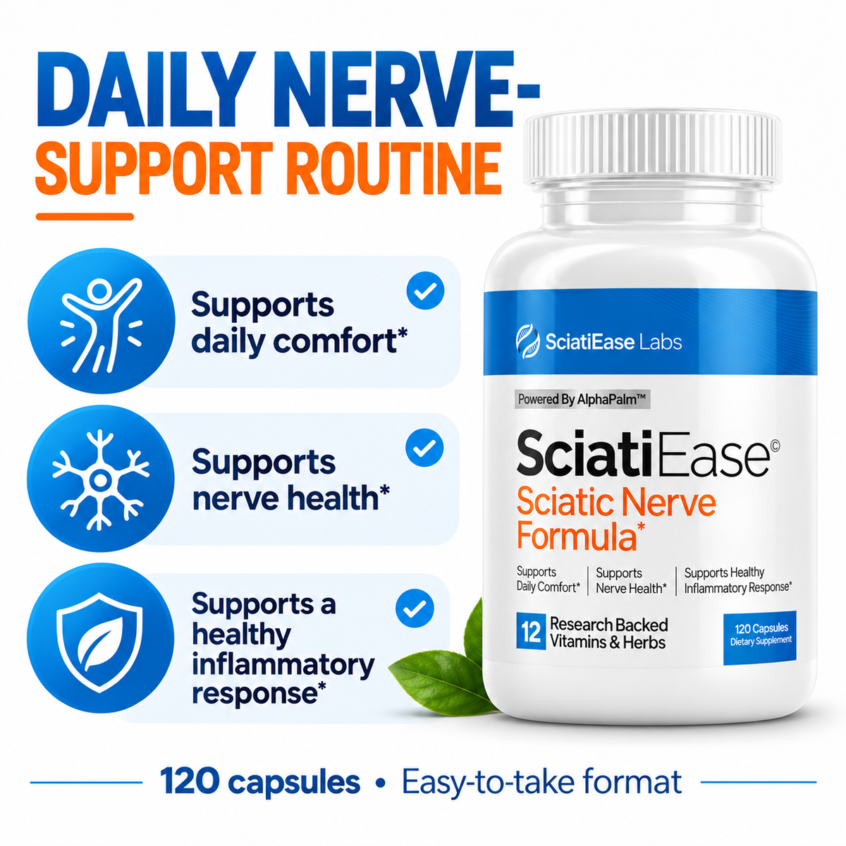 SciatiEase daily nerve support benefits