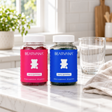 Illustrative Bearvana Berry Gummies duo lifestyle scene