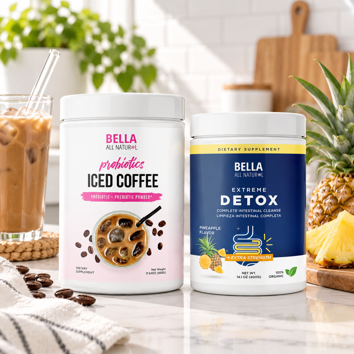 Illustrative Bella All Natural two-tub bundle scene