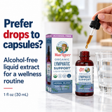 MaryRuth's Organic Lymphatic Support dropper in a bright wellness routine