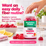 Physician's Choice Fiber Gummies Raspberry Lemon daily fiber routine