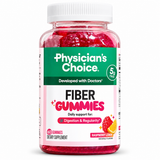 Physician's Choice Raspberry Lemon Fiber Gummies 60 count on white