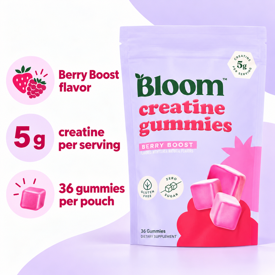 Bloom Creatine Gummies Berry Boost factual product information