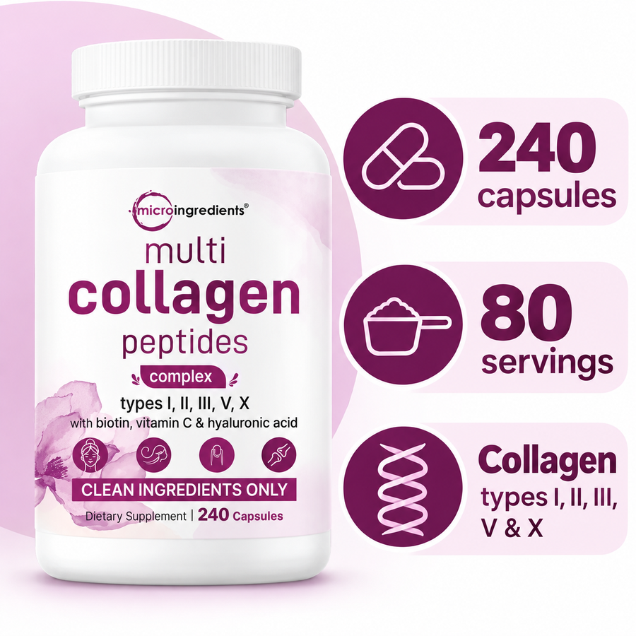 Micro Ingredients Multi Collagen Complex package facts